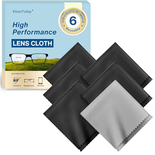 6 Pack Japanese-Style Premium Microfiber Glasses Cleaning Cloth Streak & Scratch-Free Lens Cleaning Cloth – Safe for Eyeglasses, Sunglasses, Glasses Cleaner, Lens Wipes, iPhone & Screens - size: 6 Pack