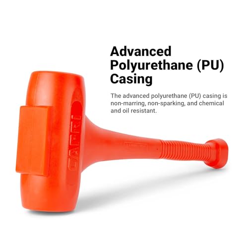 Capri Tools CP10101 C101 Dead Blow Hammer 30" Orange, 9 lb. - size: 9 lb