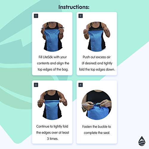 Skog Å Kust LiteSåk 2.0 Waterproof Ultralight Dry Bag | 10L Yellow - color: Yellow 2.0, style: 10 Liter