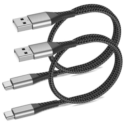Umefly USB A to USB C Cable 2FT, 2 Pack USB Type C Cable Fast Charging Cord | 2 ft USB to USB-C Cable for Car iPhone 15 16 17 Pro Max, iPad Air Pro, Samsung Galaxy S24 S23 Ultra, USBA to USBC Cable - size: 2 Feet, style: USB A to USB C