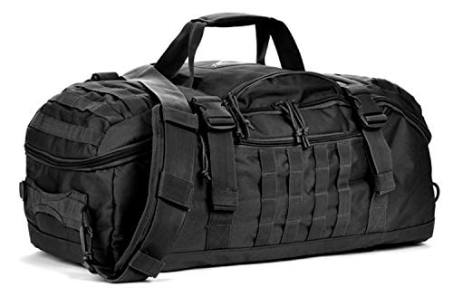 3-in-1 Gym Bag Duffle Bags Backpack - Travel Bag with Shoes Compartment - color: Black, size: 25L