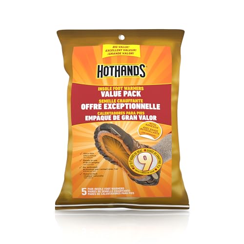 HotHands Insole Warmers Value Pack, 5 Pair - America's Favorite Warmer