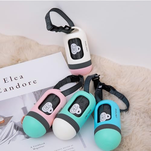 SVD.PET Dog Poop Bag Dispenser, Retractable Poop Bag Holder, Jade/White - color: Jade/White