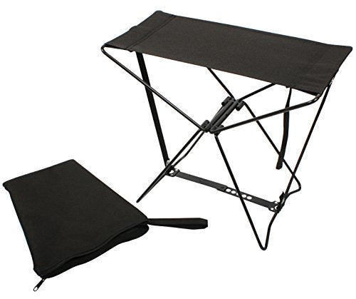 Rothco Folding Camp Stool - Lightweight and Portable Seating for Camping Adventures (Black) - color: Black