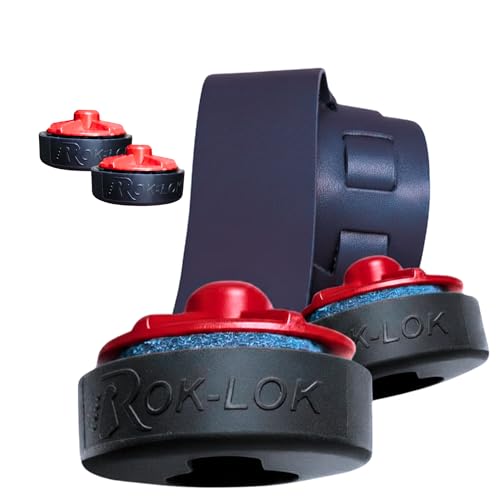 Rok Lok PRO Guitar Strap Lock - 1 Pack (Red) - No Mods Required - color: Red, size: 1 Pack