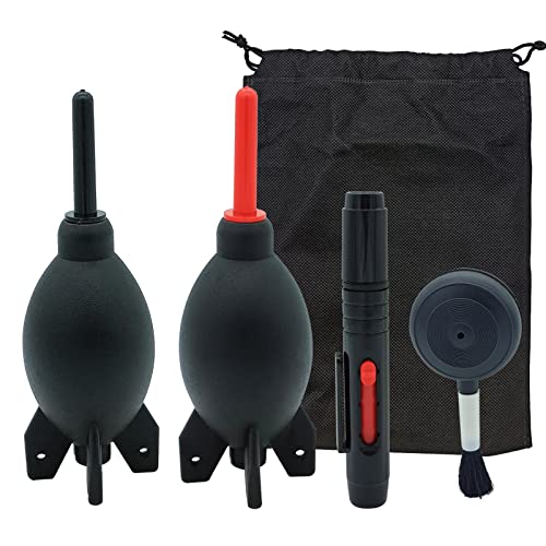 Lens Cleaning Kit Contains Rubber Rocket Air Blower Duster & Cleaning Pen