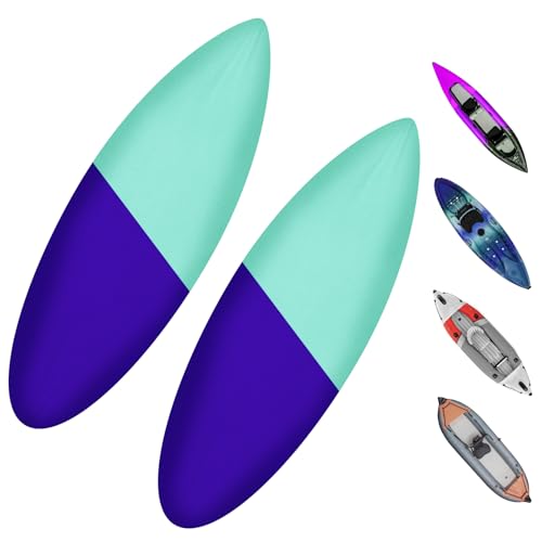 SIRUITON Kayak Cover 9-13FT 420D Waterproof Board Covers | Outdoor Dust Kayak Storage Cover-UV Protection Paddle for Canoe, Paddle Board, SUP, and Kayak Boat - size: 2Pack 9-10FT