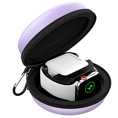 MoKo Storage Box Compatible with Apple Watch Series 9/8/7/6/5/4/3/2/1/SE - color: Taro Purple