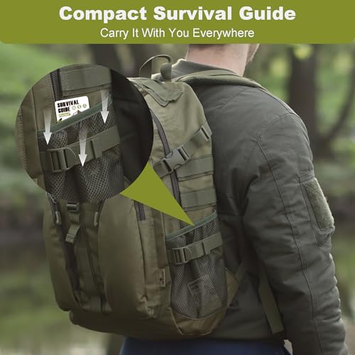 Tiny Pocket Survival Guide EDC Survival Kits Military Grade for Field Emergency, First Aid, Disaster, and Rural Urban Preparedness - style: Partially Waterproof (Covers Only)