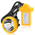 High Lumens Rechargeable LED Mining Headlamp – Super Bright Waterproof Hard Hat Cap Lamp, Explosion-Proof Underground Headlight for Coal Mine, Tunnel, Oil Field, Construction, Outdoor Work - size: KL4M(A).P