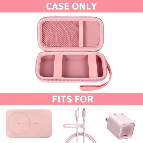 Power Bank Case for Anker MagGo 633/622/621/321 Portable Charger, Box Only - color: Sakura Pink, size: Medium