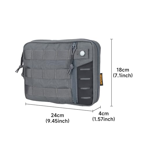 EXCELLENT ELITE SPANKER Molle Admin Pouch Tactical EDC EMT Utility Tool Pouch Medical Organizer Bag Modular Pouches Waist Pouch - color: Grey