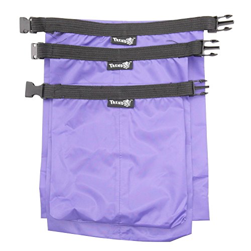 TRENDBOX Roll Top Waterproof Dry bag Kit Storage Compression Bag Sack Poch Packing Organizers Water Resistant Camping Travel - color: Purple