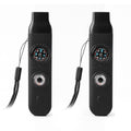 Emergency Survival Safety Whistle，Whistle for Kids with Lanyard,Compass,Thermometer,Ideal for Kayaking, Boating, Hiking, Camping, Climbing - color: Black 2pcs
