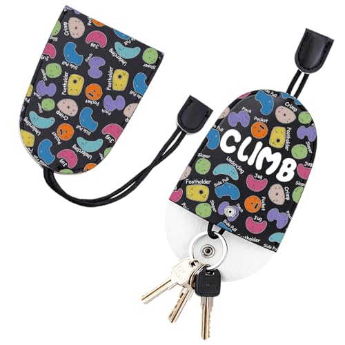 MNIGIU Rock Climber Gift for Women Rock Climbing Cosmetic Bag Climb Gift Rock Climbing Bouldering Lover Gift (climb keybag) - color: climb keybag