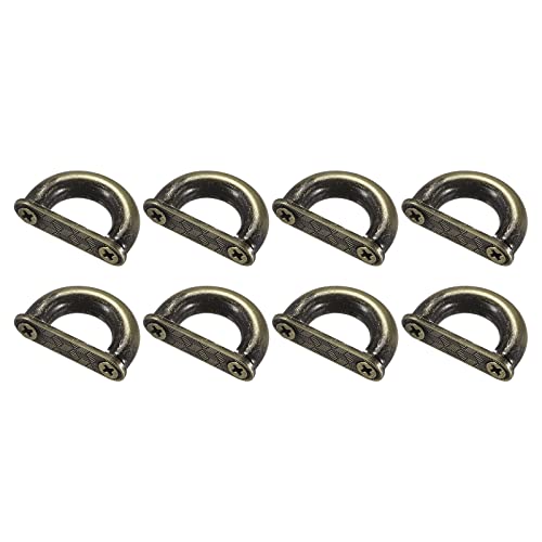uxcell Arch Bridge Buckle, Metal D-Ring Connector Buckles Shackle for Bags Hanger Purse Strap DIY Craft - color: Bronze