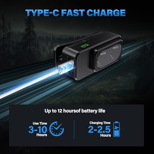 Headlamp Rechargeable 2PCS, Super Bright LED Head Lamp with Motion Sensor & White Warm Light, 8 Modes & Magnetic Base IPX7 Waterproof Headlight for Forehead Hard Hat Light for Camping Hiking Fishing