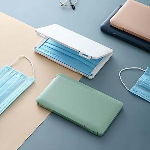 LeMall 4 Pack Mask Storage Case, Plastic Case for Dust Mask Storage Box Organizer for Mask Case Holder Portable Face Cover Storage Case Face Cover Organizer Reusable Mask Holder
