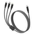 USB-C to Multi Charging Cable 10ft - 60W 3 in 1 Charging Cable for Multiple Devices, Nylon Braided Universal 3 in One Charger Cord with USB C, Lightning & Micro USB, for iPhone17-5/Android Phones
