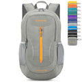 ZOMAKE Lightweight Packable Backpack 25L, Foldable Hiking Daypack - color: Silver Grey, size: 25L