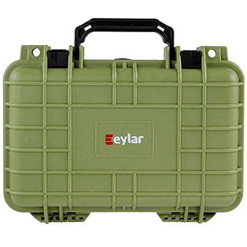 Eylar Protective Gear and Camera Hard Case Waterproof Dry Box with Foam 11.6 Inch 8.3 Inch 3.8 Inch (OD Green) - color: OD Green