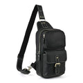 Le'aokuu Outdoor Casual Travel Hiking Crossbody Chest Sling Bag Rig One Shoulder Strap Bag Backpack 1315
