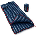 ZOOOBELIVES Ultralight Down Sleeping Bag for Adults, 27 oz 650 Fill Power, 50°F Comfort, 32°F Lower Limit, Lightweight 3-Season Backpacking Camping Bag with Compression Sack, AlpliveT400 - color: Navy