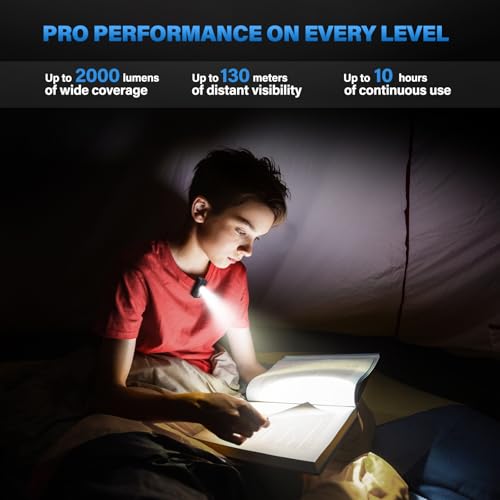 Headlamp Rechargeable 2PCS, Super Bright LED Head Lamp with Motion Sensor & White Warm Light, 8 Modes & Magnetic Base IPX7 Waterproof Headlight for Forehead Hard Hat Light for Camping Hiking Fishing