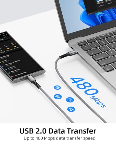 USB C Cable, 0.5FT 3 Pack, USB C to USB C Cable Fast Charging 65W Cord - color: Grey+White, size: 0.5FT