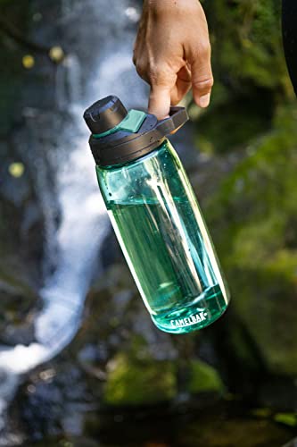 CamelBak Chute Mag Water Bottle with Magnetic Leak‑Resistant Cap, Lightweight Tritan Design for Everyday Hydration - color: Olive, size: 25 Ounces