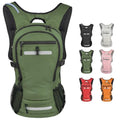 Zavothy 20L Multipurpose Hiking Backpack with 3L Water Bladder – Durable Hydration Backpack with Insulated Bladder Compartment, Hidden Helmet Holder & Rain Cover – for Hiking, Commuting, and Camping - color: Army Green