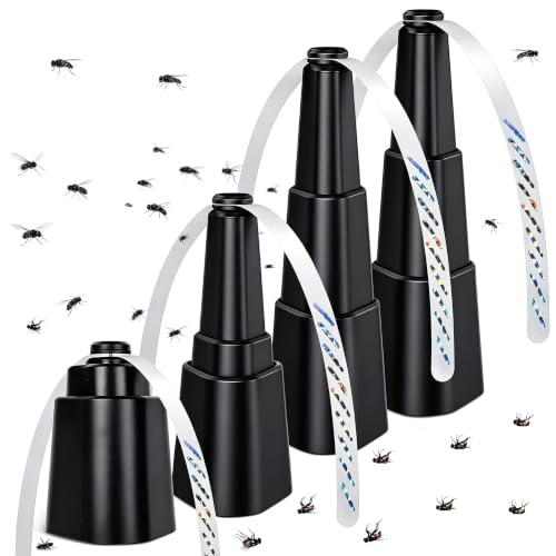 Fly Food Fans for Tables, 4 Pcs Portable Swatter Fans Deterrent with Hanger - size: 4P2