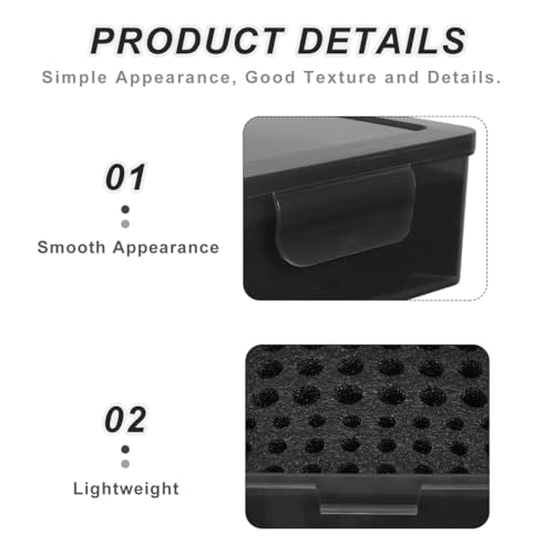 KALLORY Aa AAA Battery Storage Box Battery Holder Organizer Storage Case for 6.49 X 4.72 X 2.36 in Batteries Portable Carrying Bag for Home Kitchen Garage Warehouse Organization