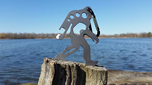 UST Tool-a-Long Multi-Tool Carabiners with Durable, Compact Stainless Steel Construction for Hiking, Kayaking, Camping, Travel and Outdoor Survival - style: Sasquatch
