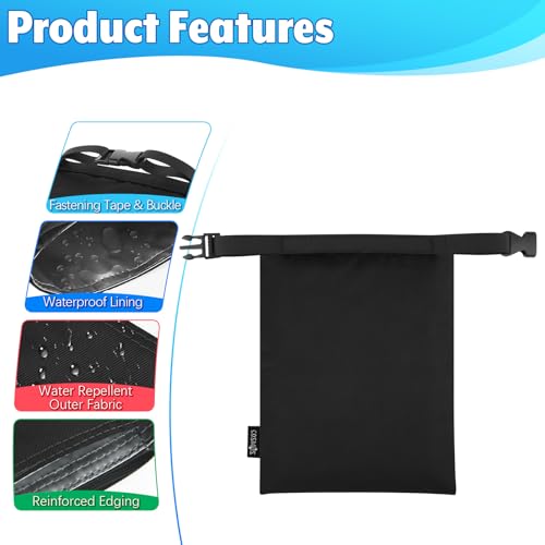 Cosmos 3 Pcs Waterproof Dry Bag, Mini Waterproof Pouch Portable Dry Sacks Small Roll Top Storage Bag for Outdoor Travel Kayaking Boating Camping Hiking (Medium Size) - style: Medium Size - 3 Pcs