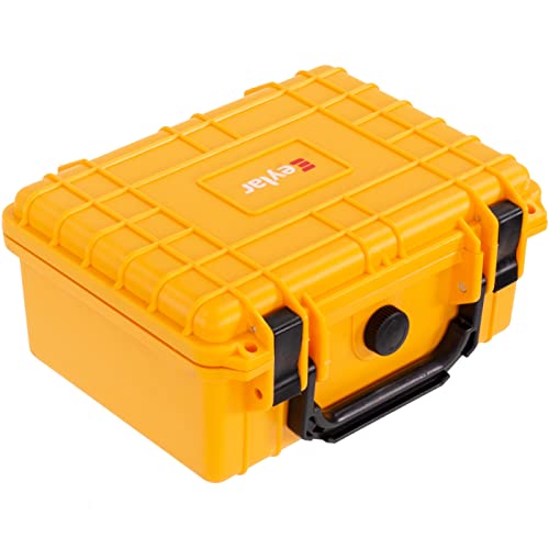 Eylar Protective Camera Hard Case Water & Shock Proof w/Foam, TSA Standards 9.12 inch 7.56 inch 4.37 inch (Yellow) - color: Yellow
