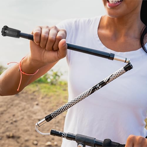 Trekology Trekking Pole Accessory Set – Bundle Tips for Concrete & Flat Roads – Durable Replacement Tips for Hiking Poles, Walking Sticks & Trekking Poles - size: 4Tips & 2Mud Baskets