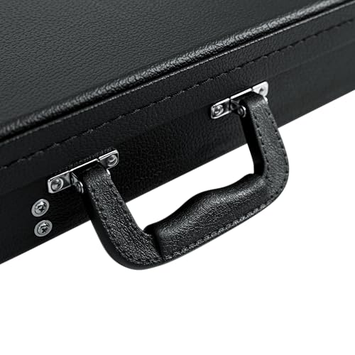 Gator Cases Hard-Shell Wood Case for Standard Electric Guitars, Fits Fender Strat/Tele Style (GWE-ELEC) - style: Electric