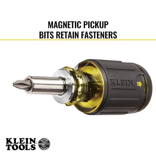 Klein Tools 85515 3-Piece Multi-Bit Impact Screwdriver Set with 8-in-1 Stubby, Mini Ratchet and 4-in-1 Electronics Screwdriver - style: Standard Kit