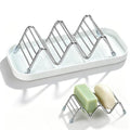OZNER Wavy Soap Dish for Shower, 304 Stainless Steel Shampoo Bar Holder with Removable Drip Tray, Self Draining Quick Dry Bar Soap Holder for Shampoo Bars, Conditioner Bars & Soap, 1 Pack - size: M(7.4"*3.2")