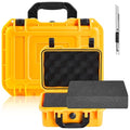 Relaxweex 8.5 x 6.5 x 3.7 Inch Hard Case, Grid Shell, Yellow - color: Yellow, size: 8.5 x 6.5 x 3.7 Inch, style: Grid Shell