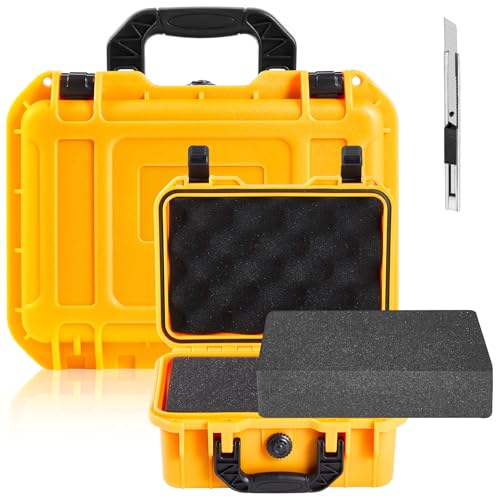 Relaxweex 11.3 x 8.7 x 4.2 Inch Hard Case, Grid Shell, Yellow - color: Yellow, size: 11.3 x 8.7 x 4.2 Inch, style: Grid Shell