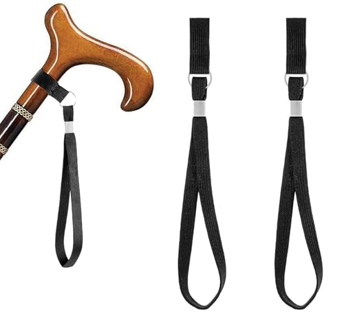 2-Pack Cane Wrist Straps—Walker Wrist Straps, Suitable for Seniors, Rehabilitation, and Mobility Assistance—Universal Fit, Compatible with Canes, Walkers, and Walking Aids