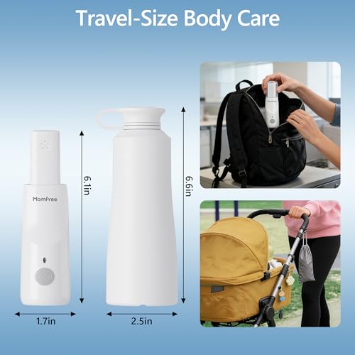 Portable Bidet for Travel - Rechargeable Electric Travel Bidet Peri Bottle with Adaptor & 3 Speed Modes, IPX7 Waterproof Portable Bidet for Women Men Baby Pregnancy Postpartum Personal Hygiene