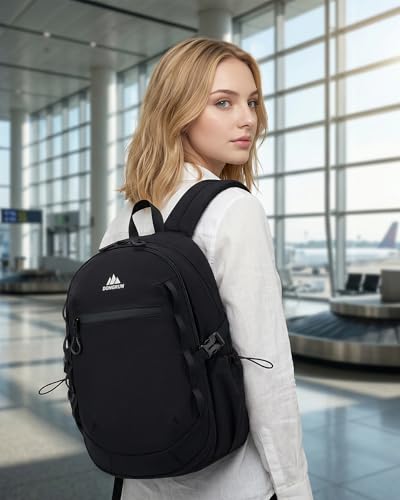 40x30x15cm Personal Item Bag 16x12x6 Travel Backpack Flight Approved with Anti-Theft Pocket Water-resistant Casual Daypack for Weekender Business Hiking,White - color: White