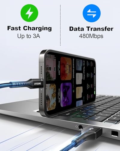 3 in 1 Charging Cord, Multi Charging Cable Long Phone Charger 10 FT, 2 Pack - color: Black, size: 10FT, style: USB A to Multiple Connectors