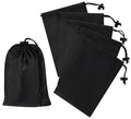 PALTERWEAR Drawstring Bag with Toggle - Nylon Cinch and Ditty Pouch - Six Pack (Black, 5 x 7 Inch, Set of 6) - color: Black, size: 5 x 7 Inch