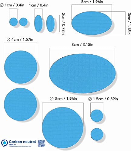 Stick-On Repair Patches for Down Jackets, Tents, 11 Pcs, Turquoise | 30+ colors, self-adhesive nylon polyester, tear-cold-heat resistant, fix puffer coats, sleeping bags, pvc, no sewing - color: Turquoise