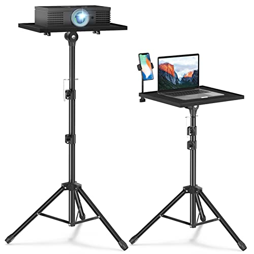 Facilife Projector Stand Tripod - Laptop Tripod Projector Stand Adjustable Height 22 to 47 Inch, Projector Tripod Stand, Tripod for Porjector, Projector Stand for Outdoor Movies - size: 22-47 Inches