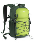 ECOHUB Small Hiking Backpack for Men Women, 20L Lightweight Travel Backpacks Water Resistant Camping Cycling Hiking Daypack - color: Green